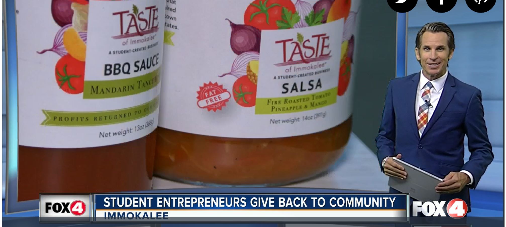 FOX4 News: Student Entrepreneurs Give Back to Community of Immokalee