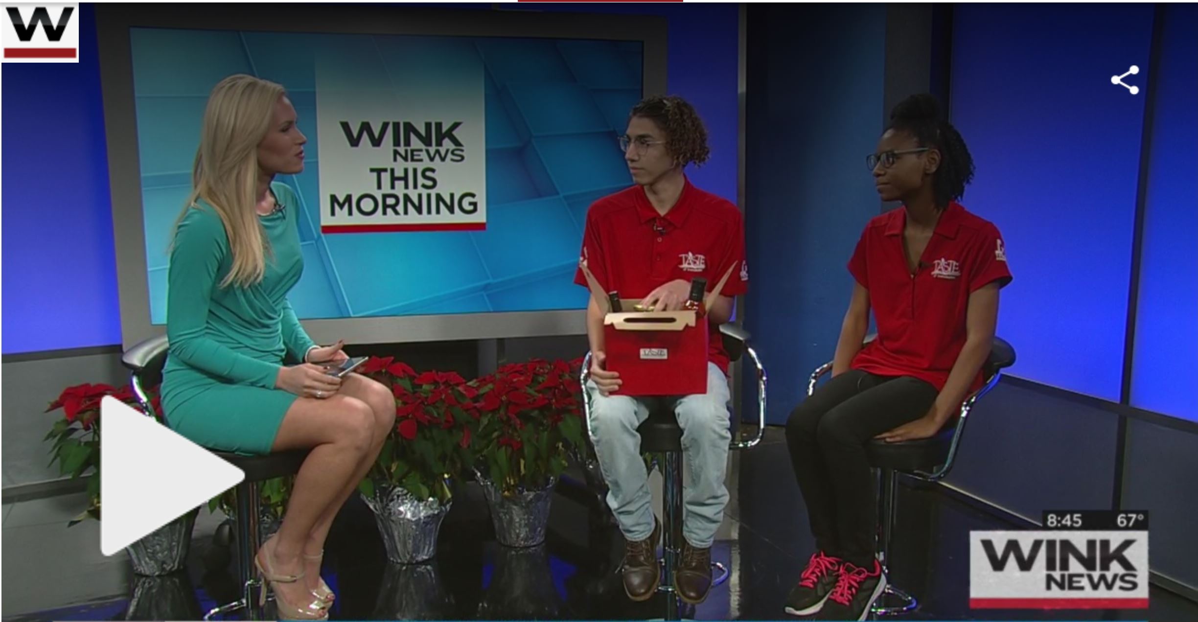 WINK News: Students Selling Gift Baskets to Help Community